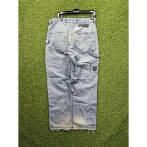 Vintage OCI Jeans Size 32x32 Light Wash Loose Fit Baggy Distressed Skate Y2K